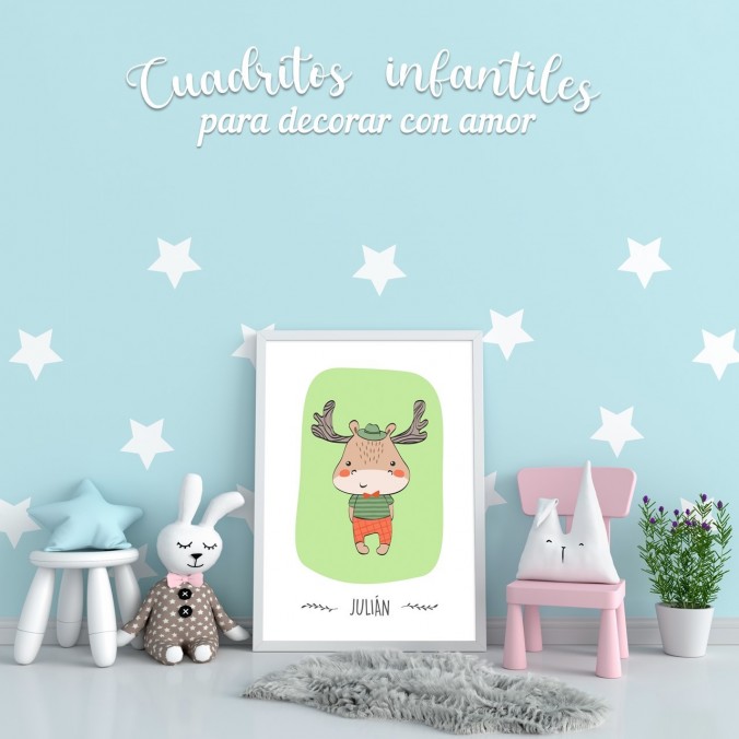 Cuadritos infantiles de animalitos tiernos Vol. 2 diseñado por Lomas Sublimado