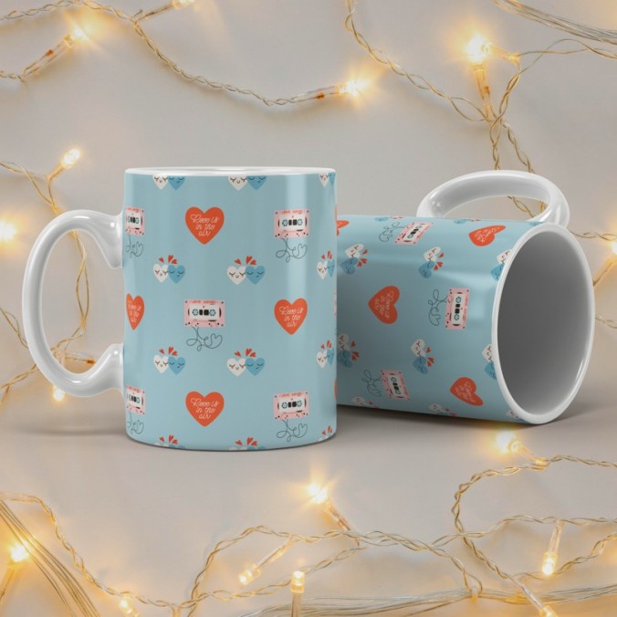 Plantillas para sublimar tazas con texturas simples diseñado por Lomas Sublimado