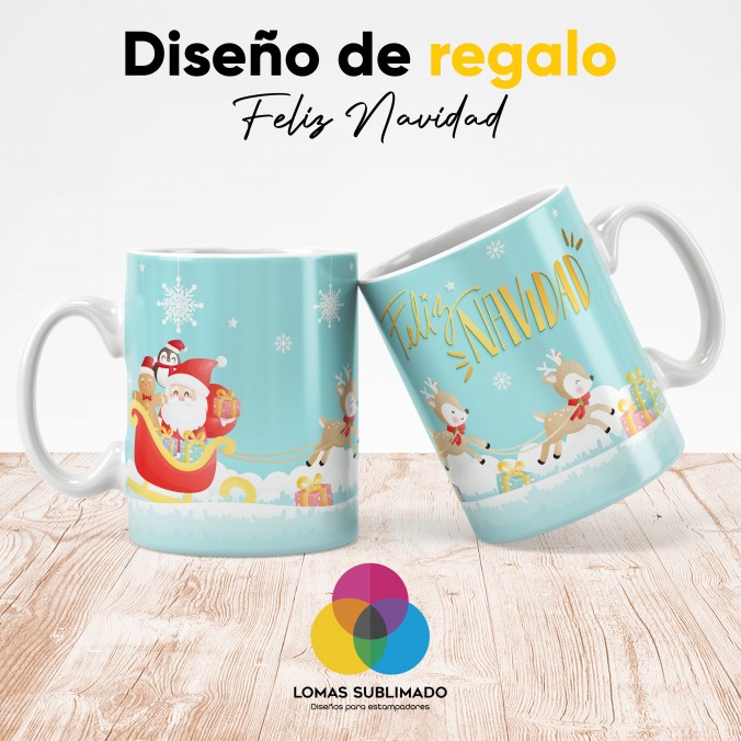 Diseño de regalo - Feliz Navidad por Lomas Sublimado