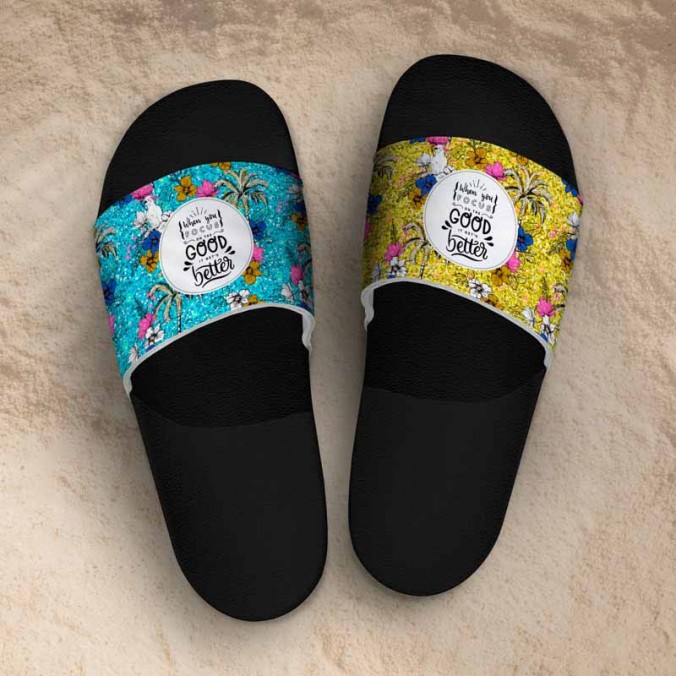 Plantillas para sublimar Ojotas con faja Pack 02 - Diseños tropicales diseñado por Lomas Sublimado