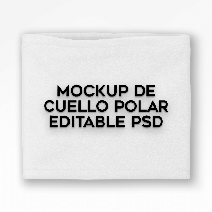 Mockup de cuello polar editable PSD diseñado por Lomas Sublimado