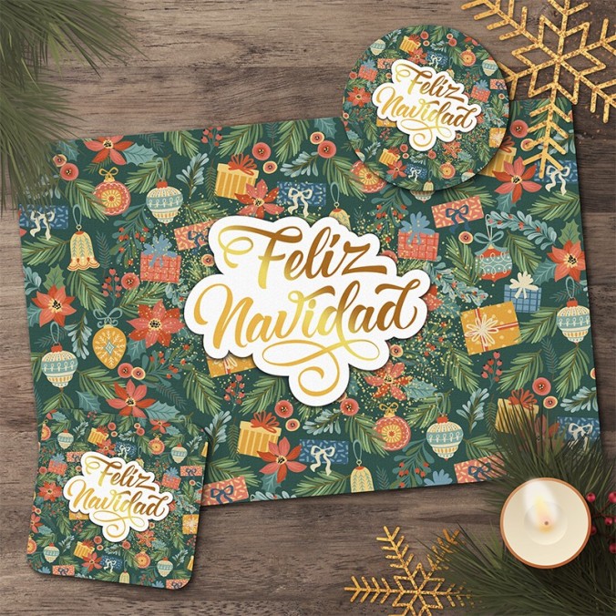 Individuales imprimibles - ¡Feliz Navidad!